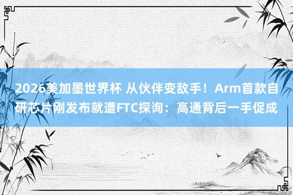 2026美加墨世界杯 从伙伴变敌手！Arm首款自研芯片刚发布就遭FTC探询：高通背后一手促成