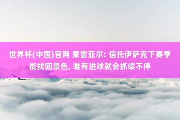 世界杯(中国)官网 蒙雷亚尔: 信托伊萨克下赛季能找回景色， 唯有进球就会抓续不停