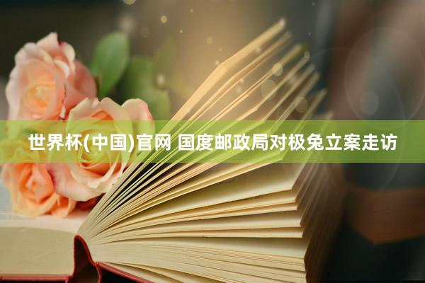 世界杯(中国)官网 国度邮政局对极兔立案走访