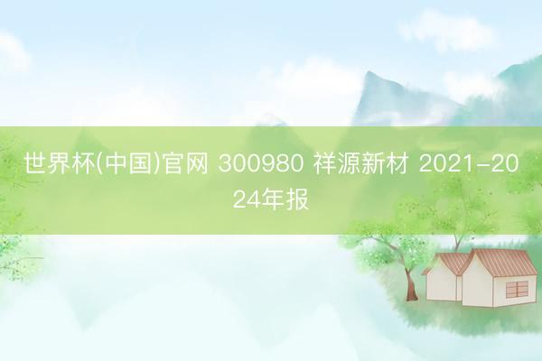 世界杯(中国)官网 300980 祥源新材 2021-2024年报