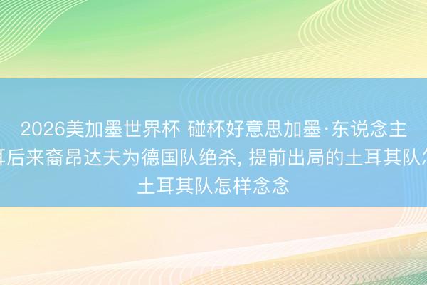 2026美加墨世界杯 碰杯好意思加墨·东说念主物丨土耳后来裔昂达夫为德国队绝杀， 提前出局的土耳其队怎样念念